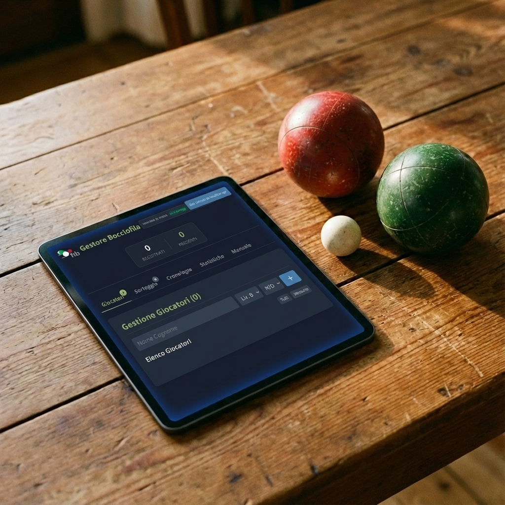 Gestor de Club de Bolos en Tableta